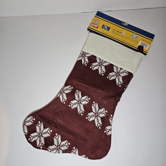 Mississippi State University Collegiate Oversized Holiday Snowman Stocking NEW! - Picture 2 of 6